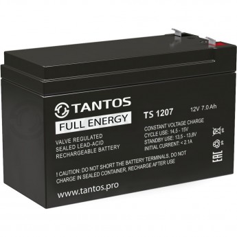 Аккумулятор TANTOS 12В 7 А ч (TS 1207) Аккумулятор TANTOS 12В 7 А ч (TS 1207)